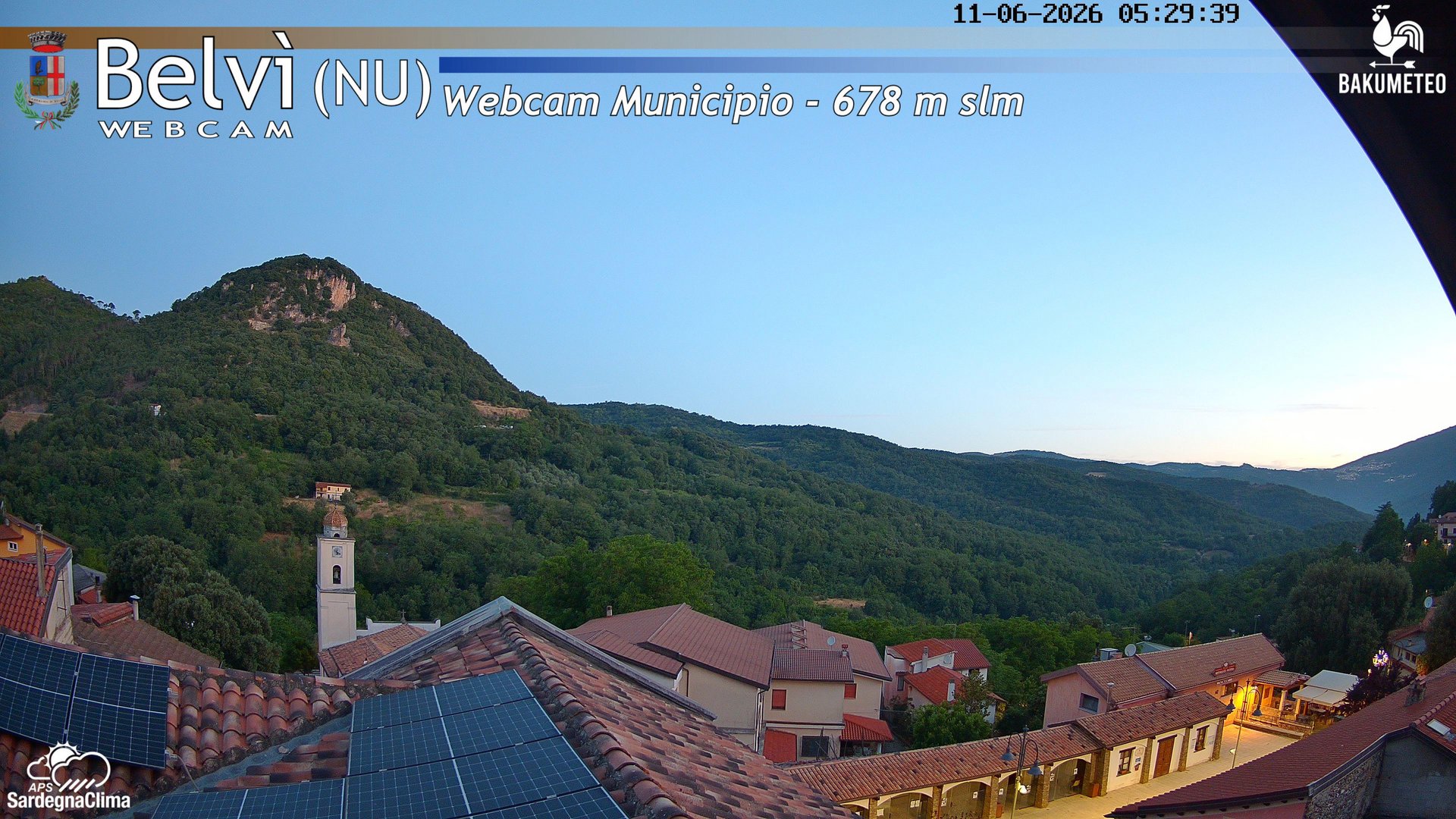 time-lapse frame, Belvi Municipio webcam