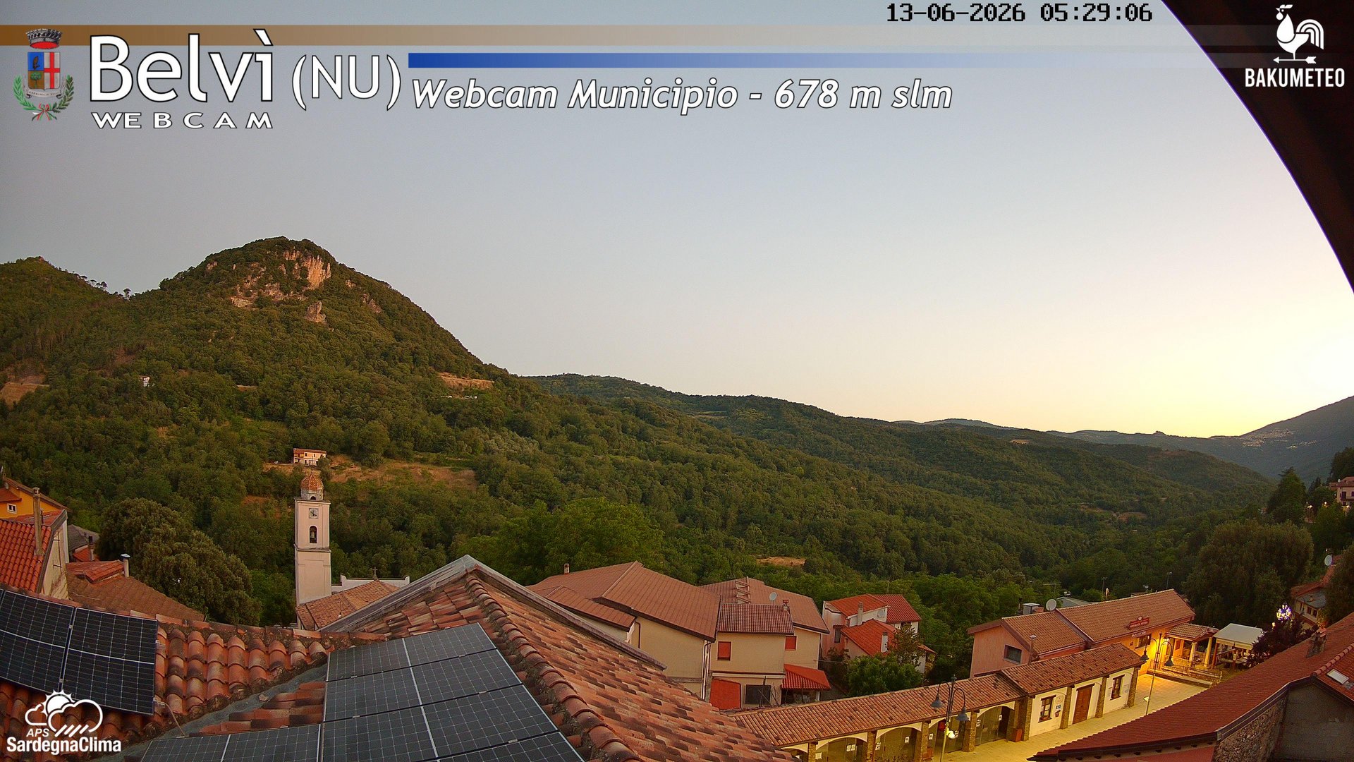 time-lapse frame, Belvi Municipio webcam