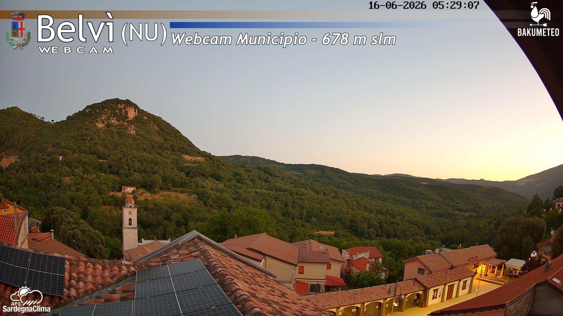 time-lapse frame, Belvi Municipio webcam