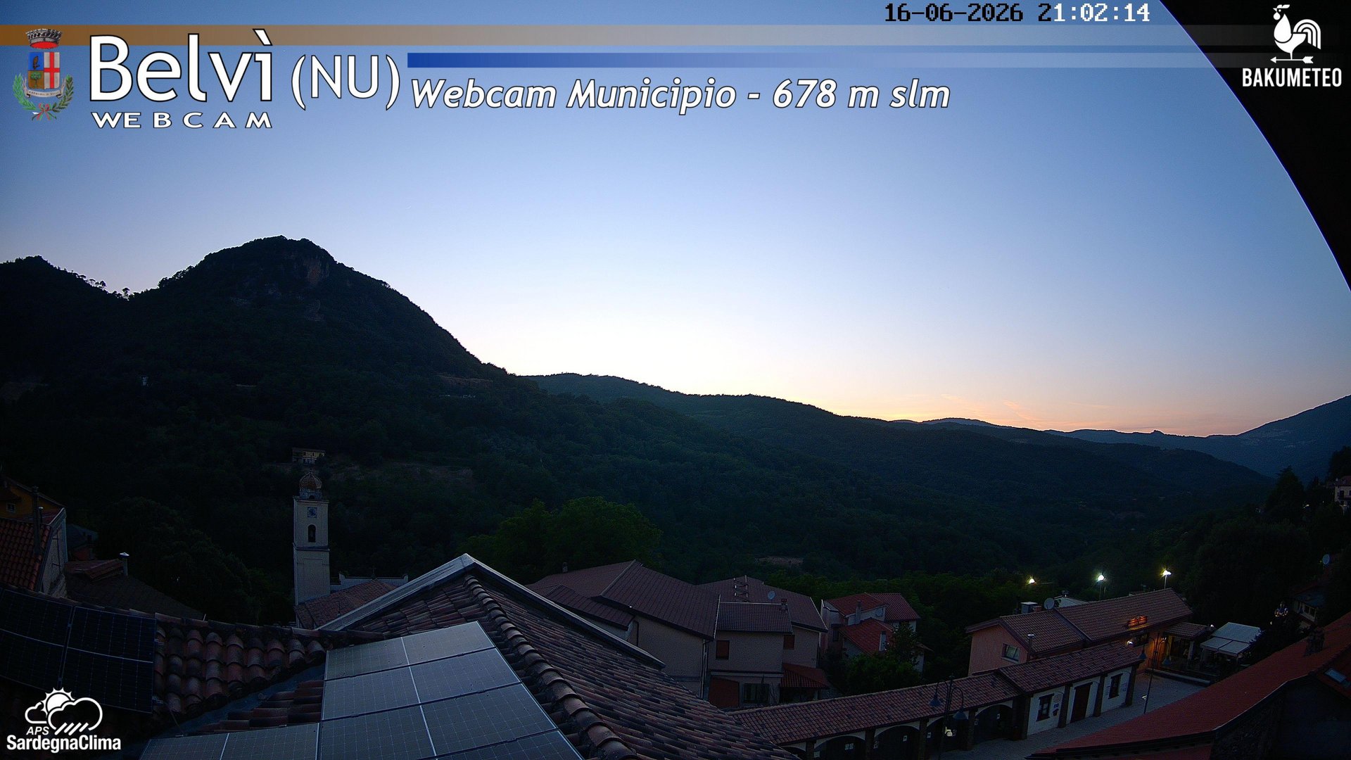time-lapse frame, Belvi Municipio webcam