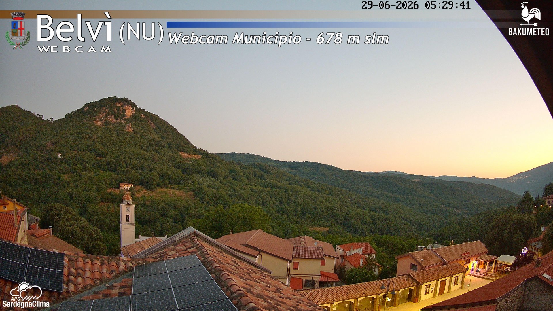 time-lapse frame, Belvi Municipio webcam