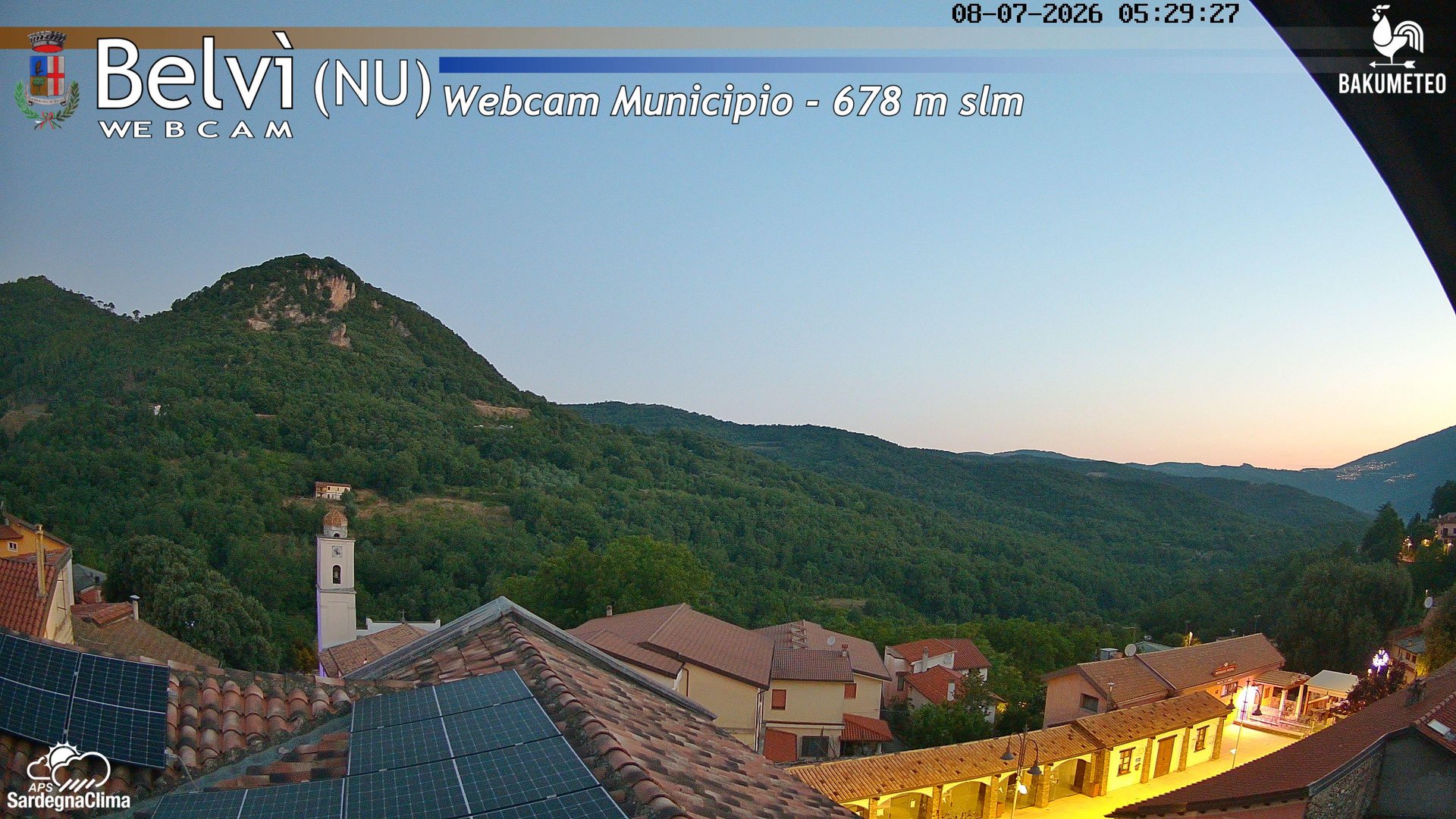 time-lapse frame, Belvi Municipio webcam