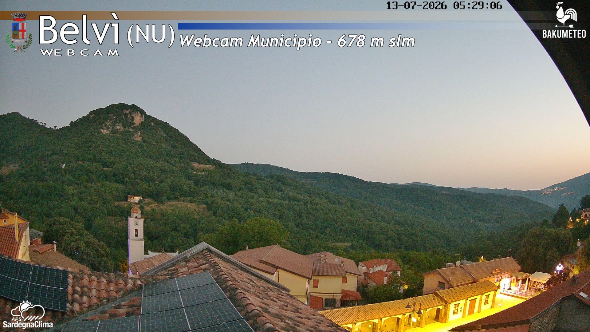 time-lapse frame, Belvi Municipio webcam