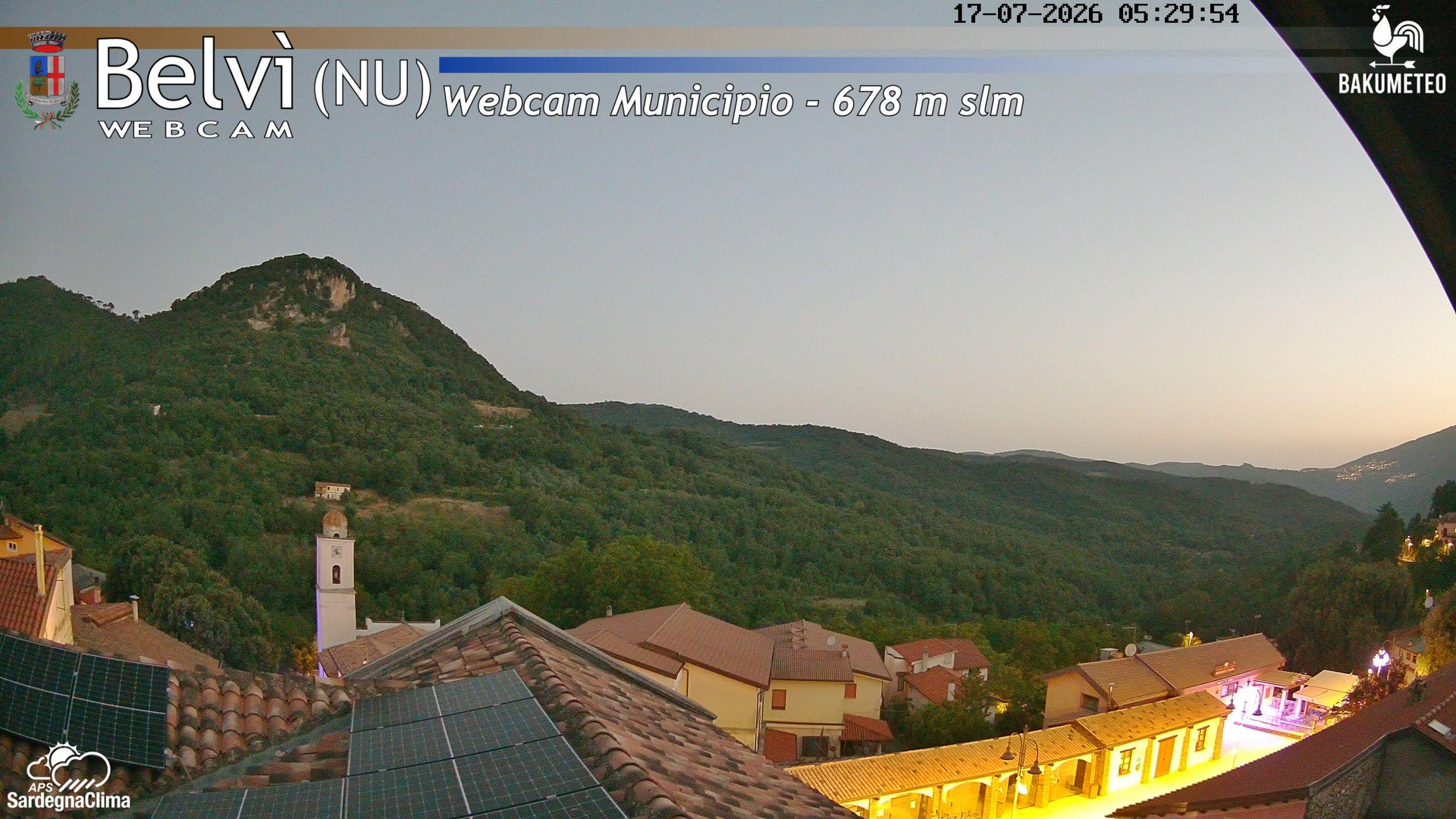time-lapse frame, Belvi Municipio webcam