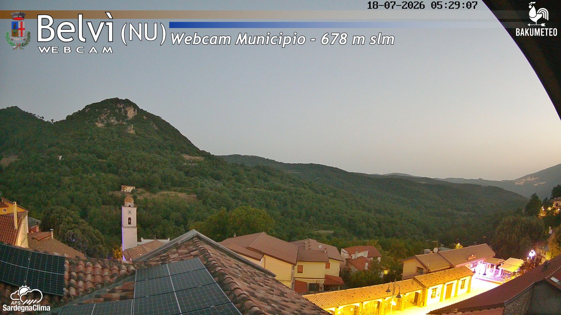 time-lapse frame, Belvi Municipio webcam