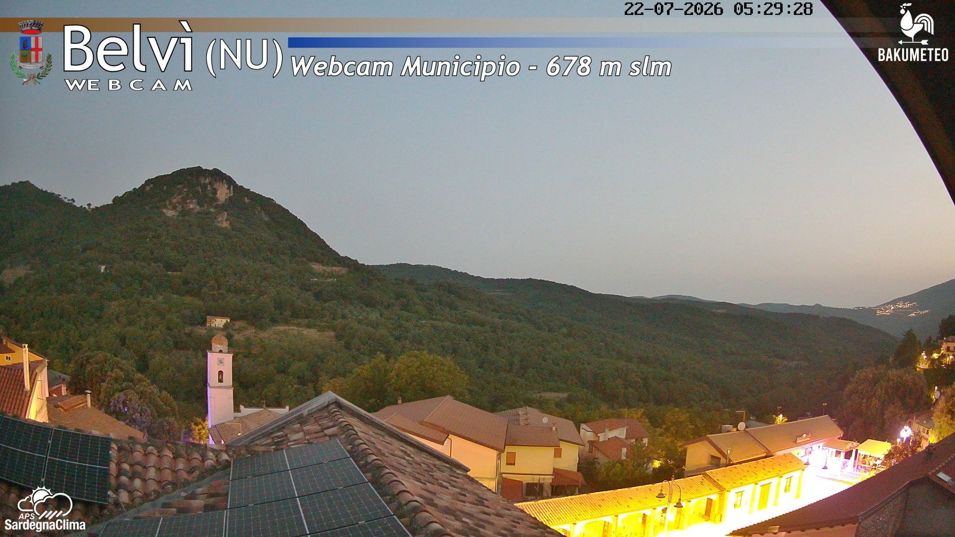 time-lapse frame, Belvi Municipio webcam