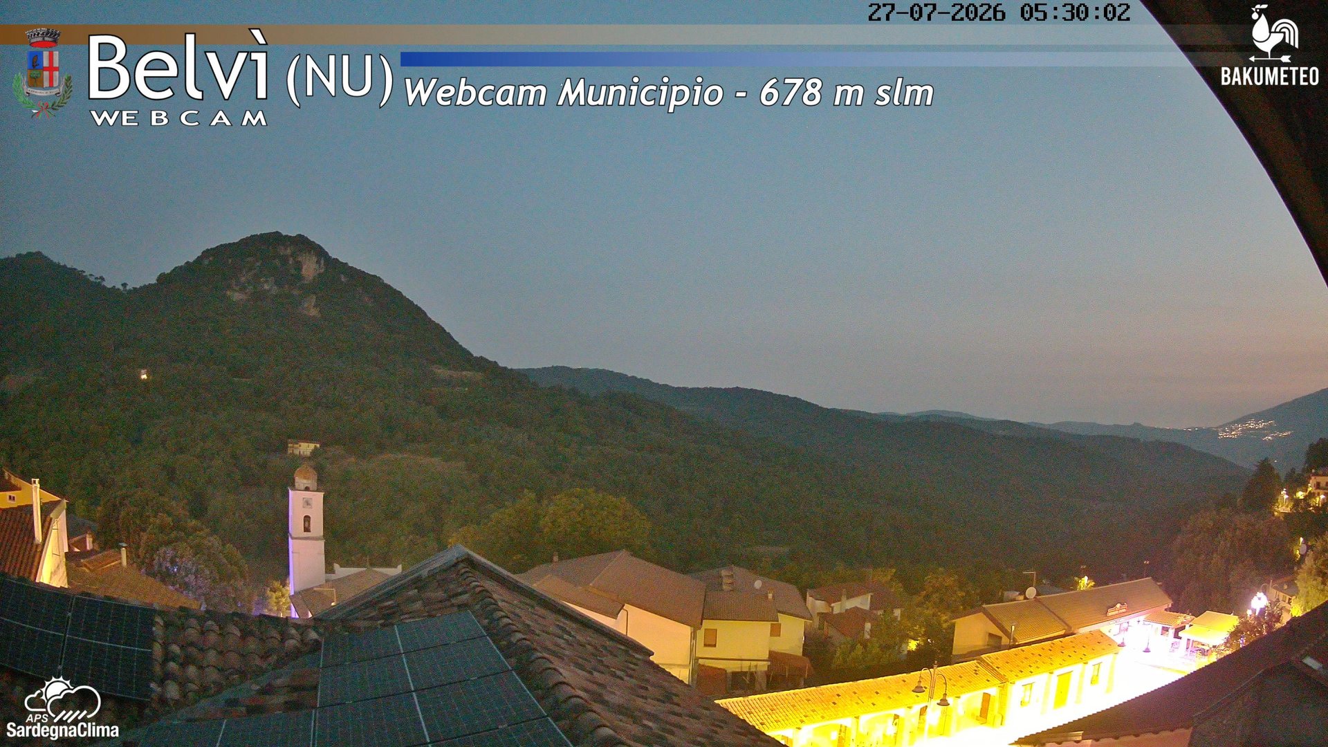 time-lapse frame, Belvi Municipio webcam