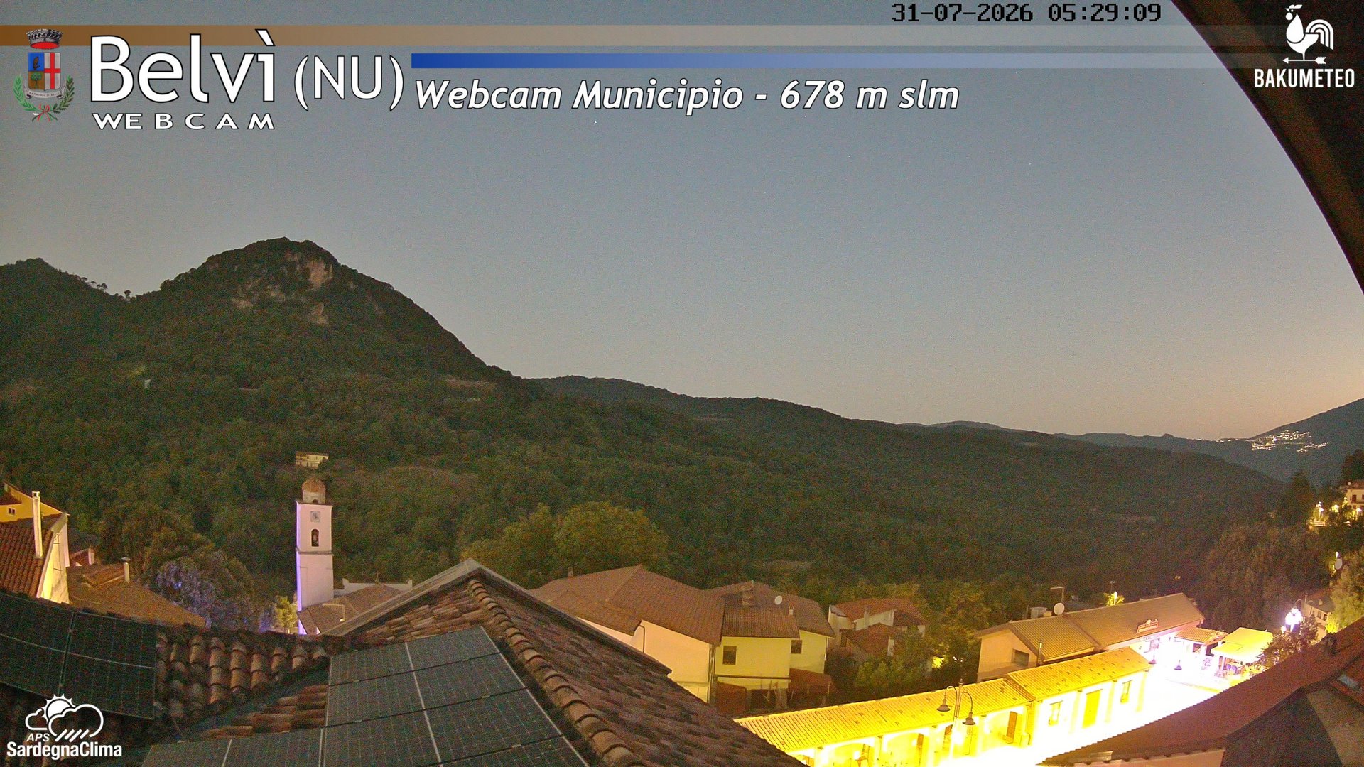 time-lapse frame, Belvi Municipio webcam