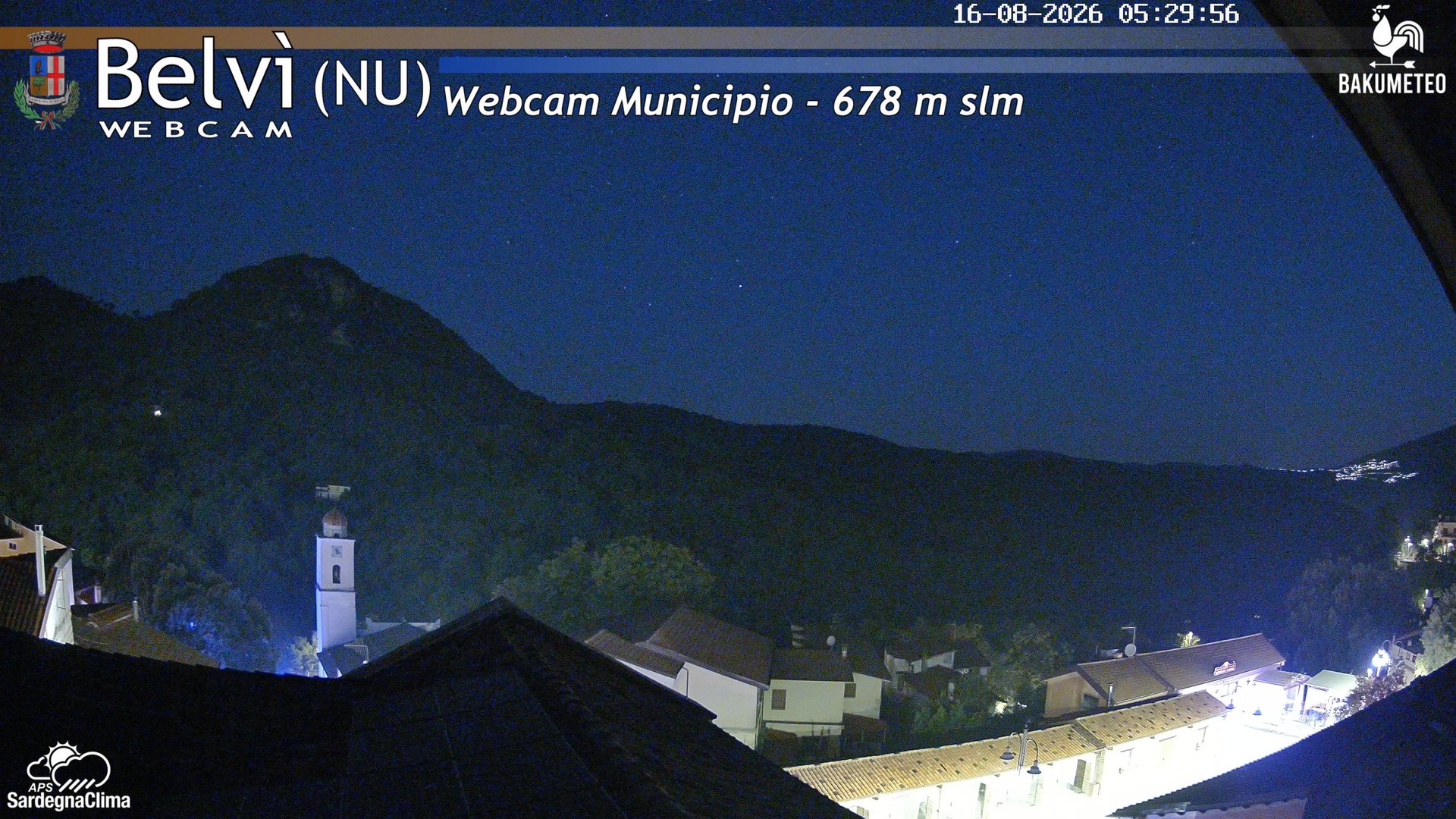 time-lapse frame, Belvi Municipio webcam