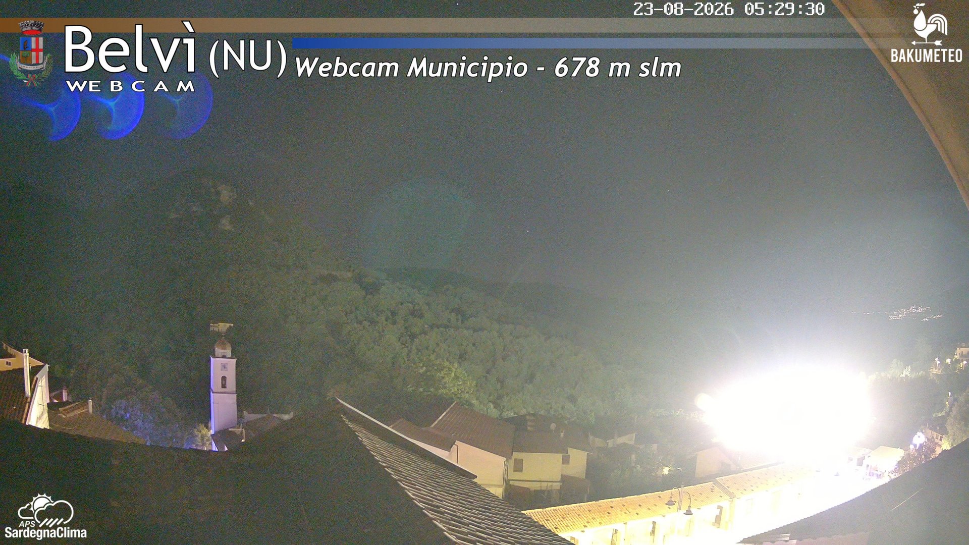 time-lapse frame, Belvi Municipio webcam
