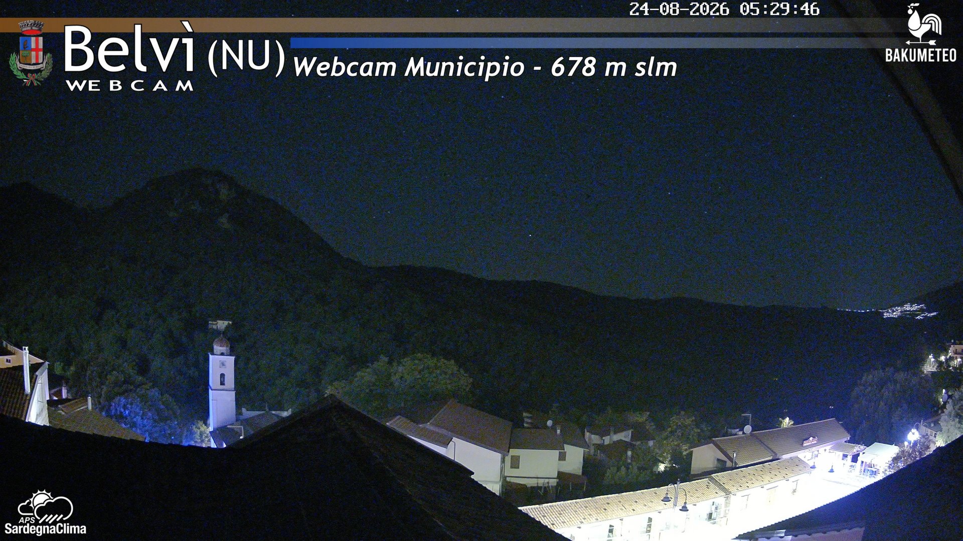 time-lapse frame, Belvi Municipio webcam