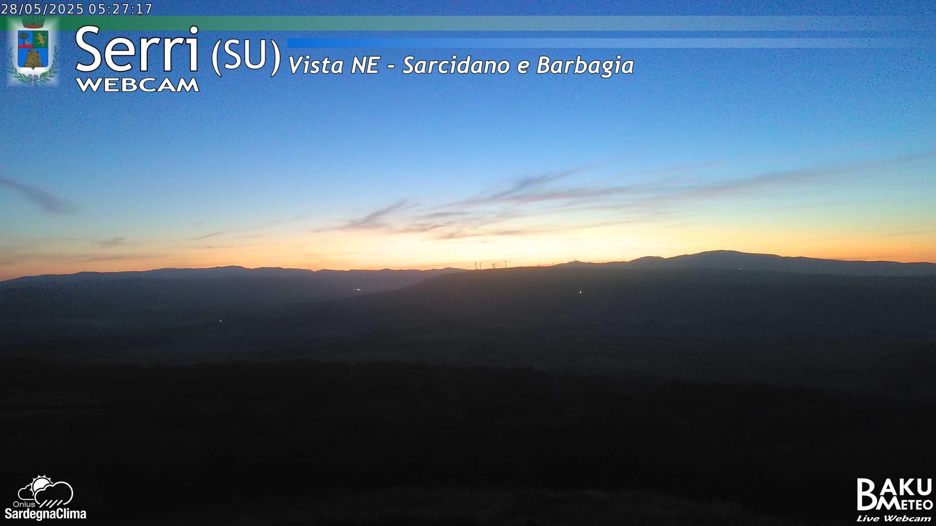 time-lapse frame, Serri Est webcam