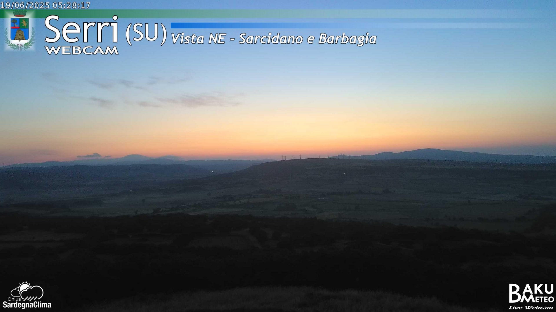 time-lapse frame, Serri Est webcam
