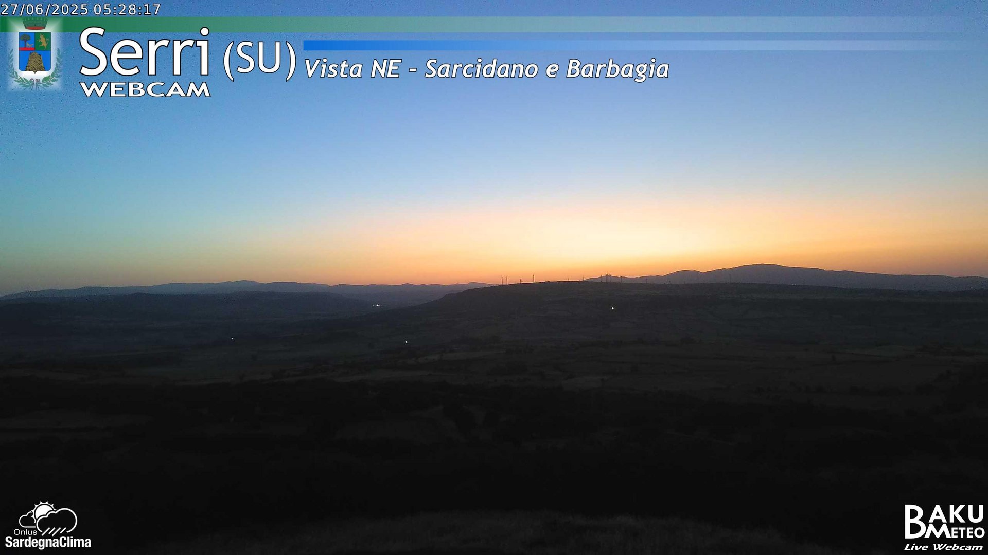 time-lapse frame, Serri Est webcam