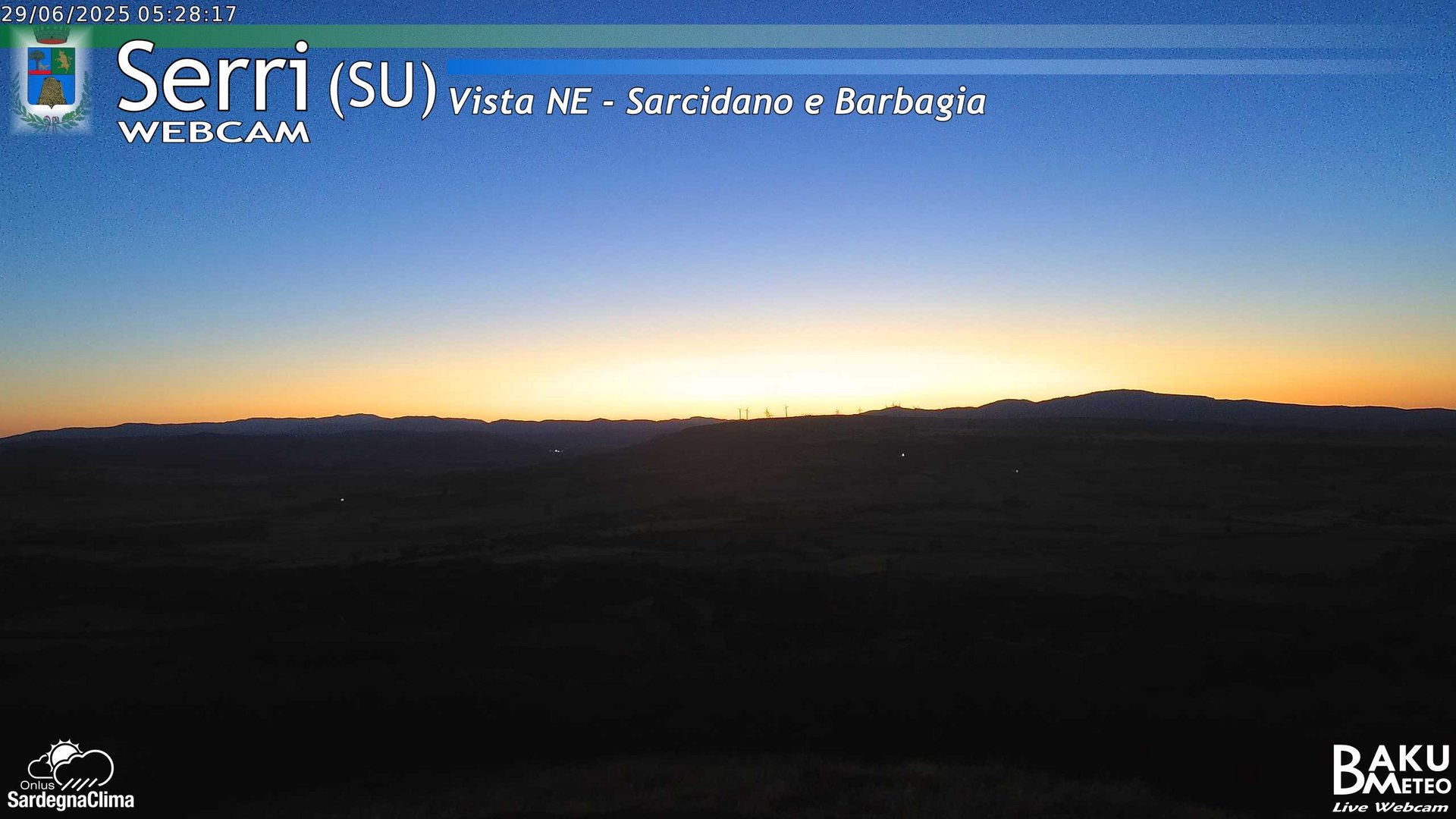 time-lapse frame, Serri Est webcam