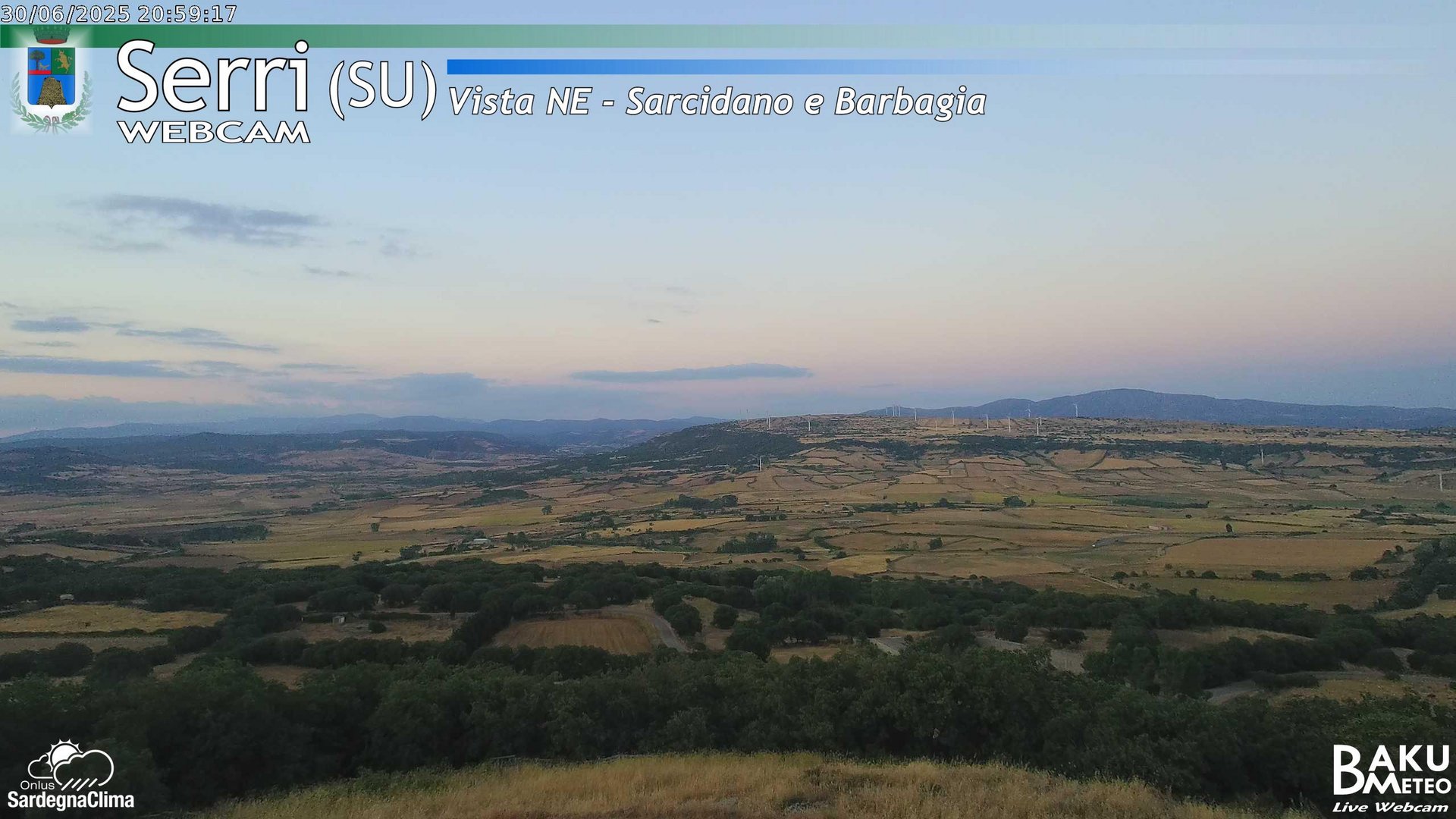 time-lapse frame, Serri Est webcam