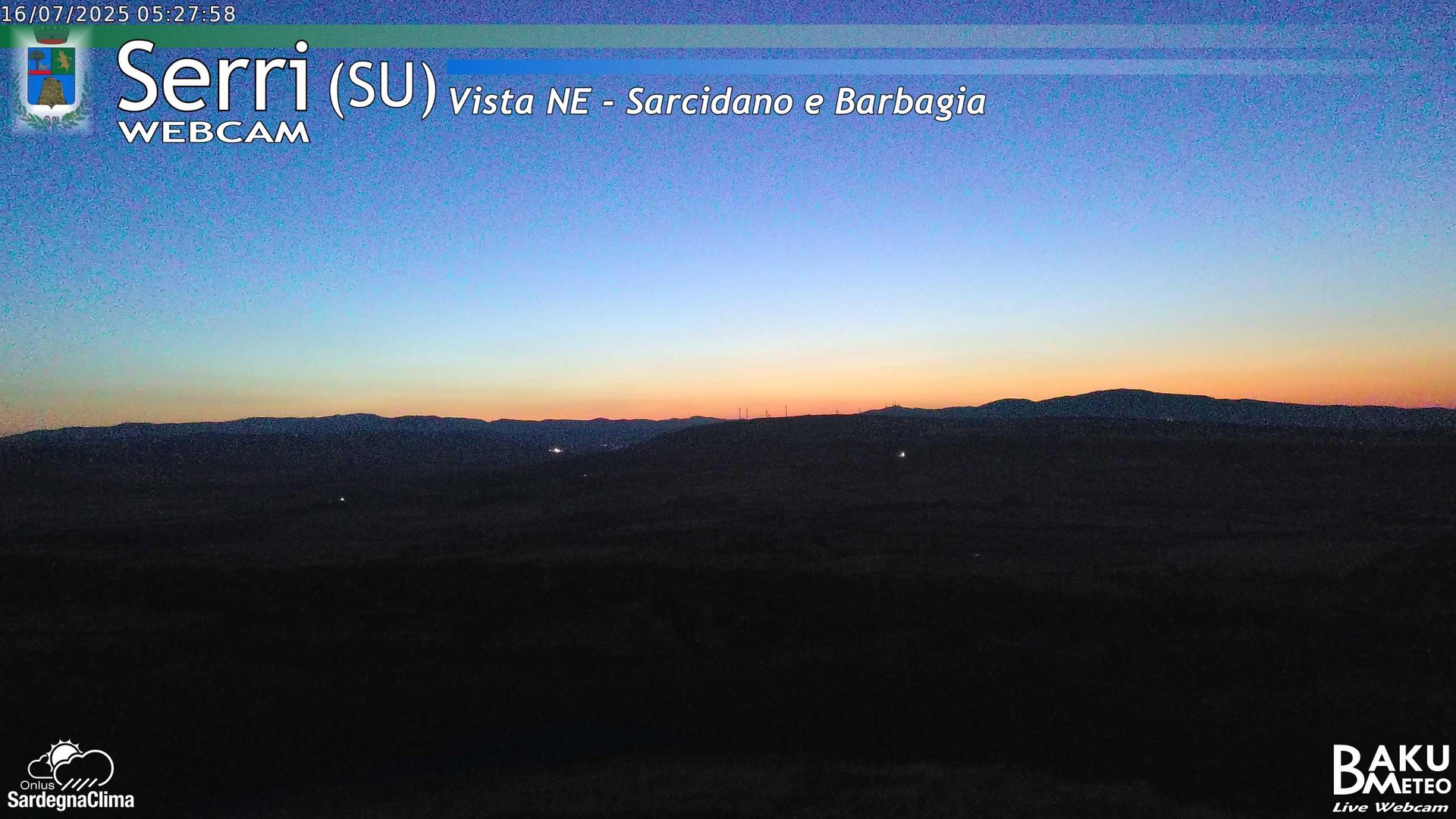 time-lapse frame, Serri Est webcam