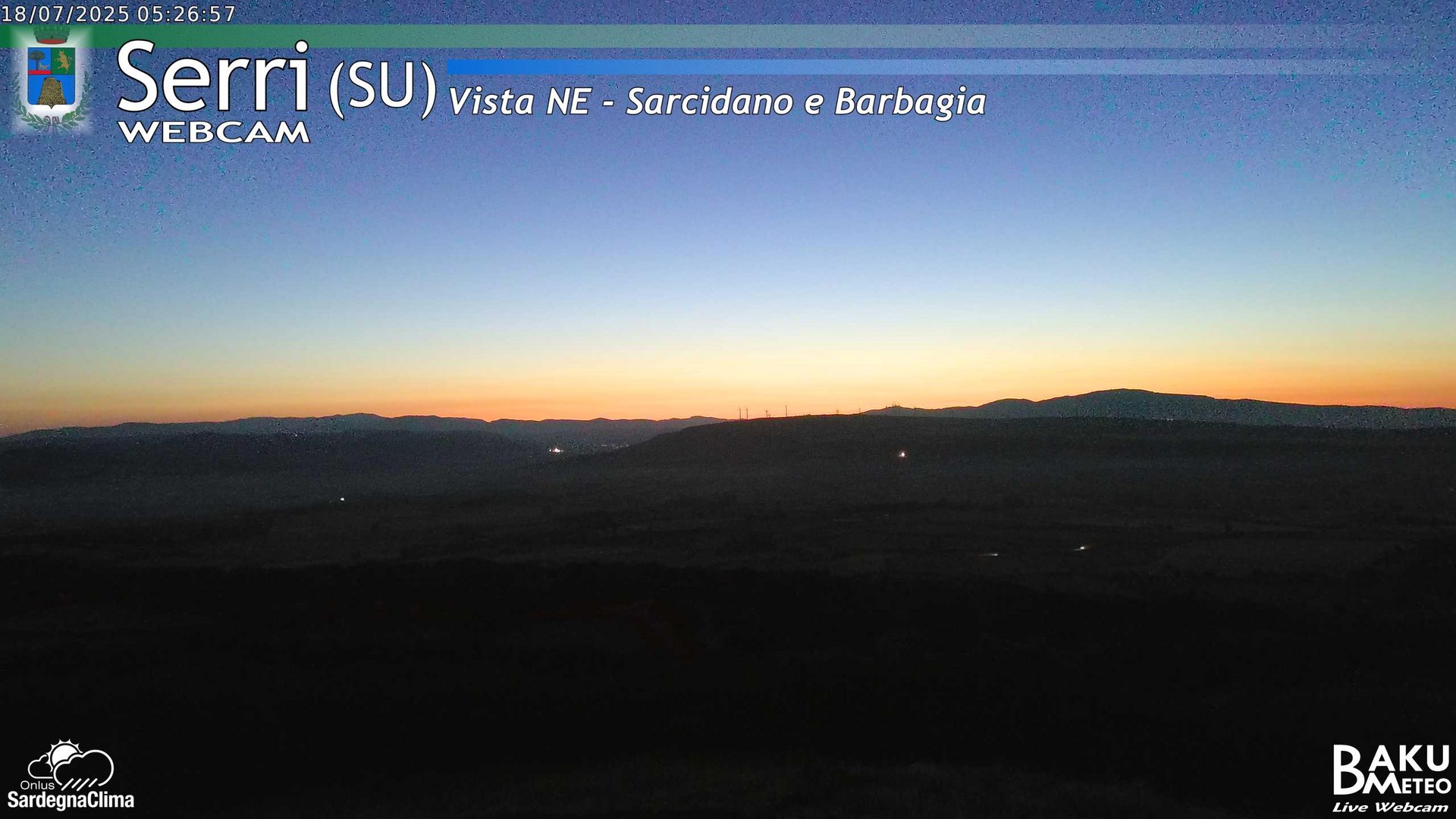 time-lapse frame, Serri Est webcam
