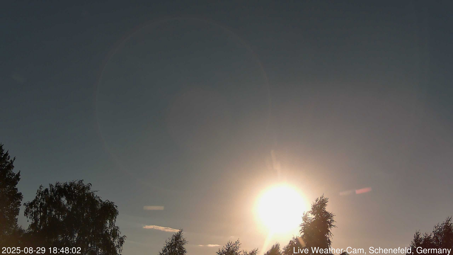 time-lapse frame, 2025-08-29 18:48-21:18 webcam