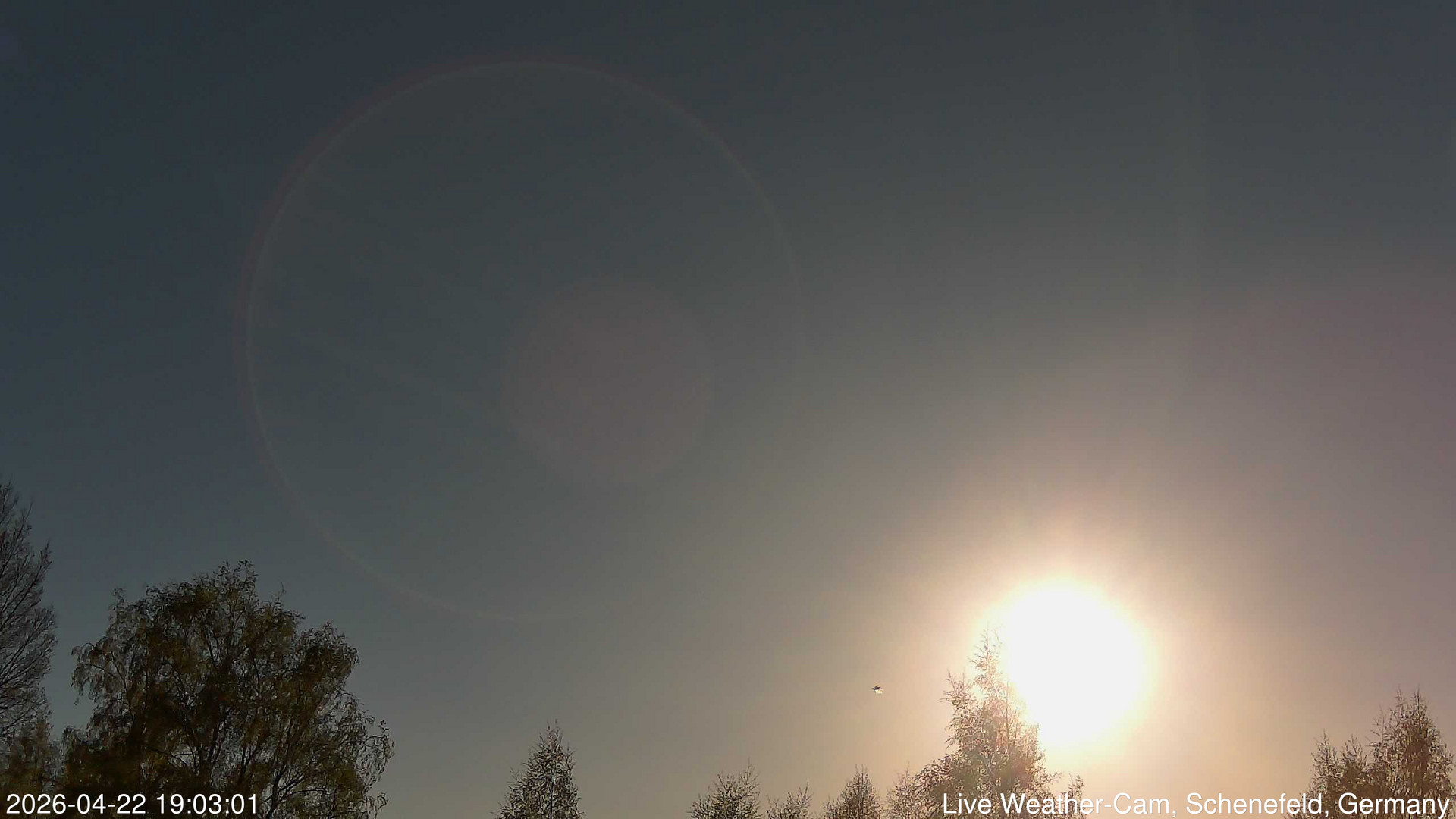 time-lapse frame, 2026-04-22 19:03-21:33 webcam