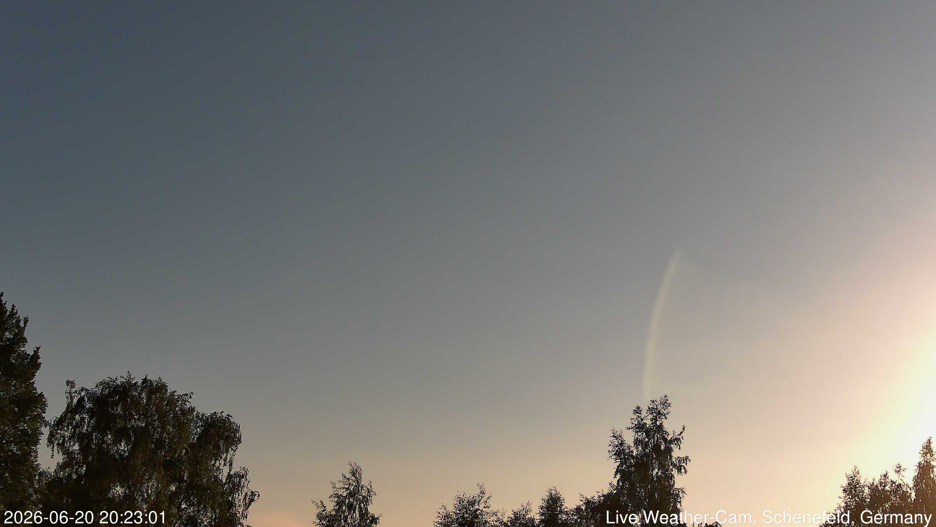 time-lapse frame, 2026-06-20 20:23-22:53 webcam
