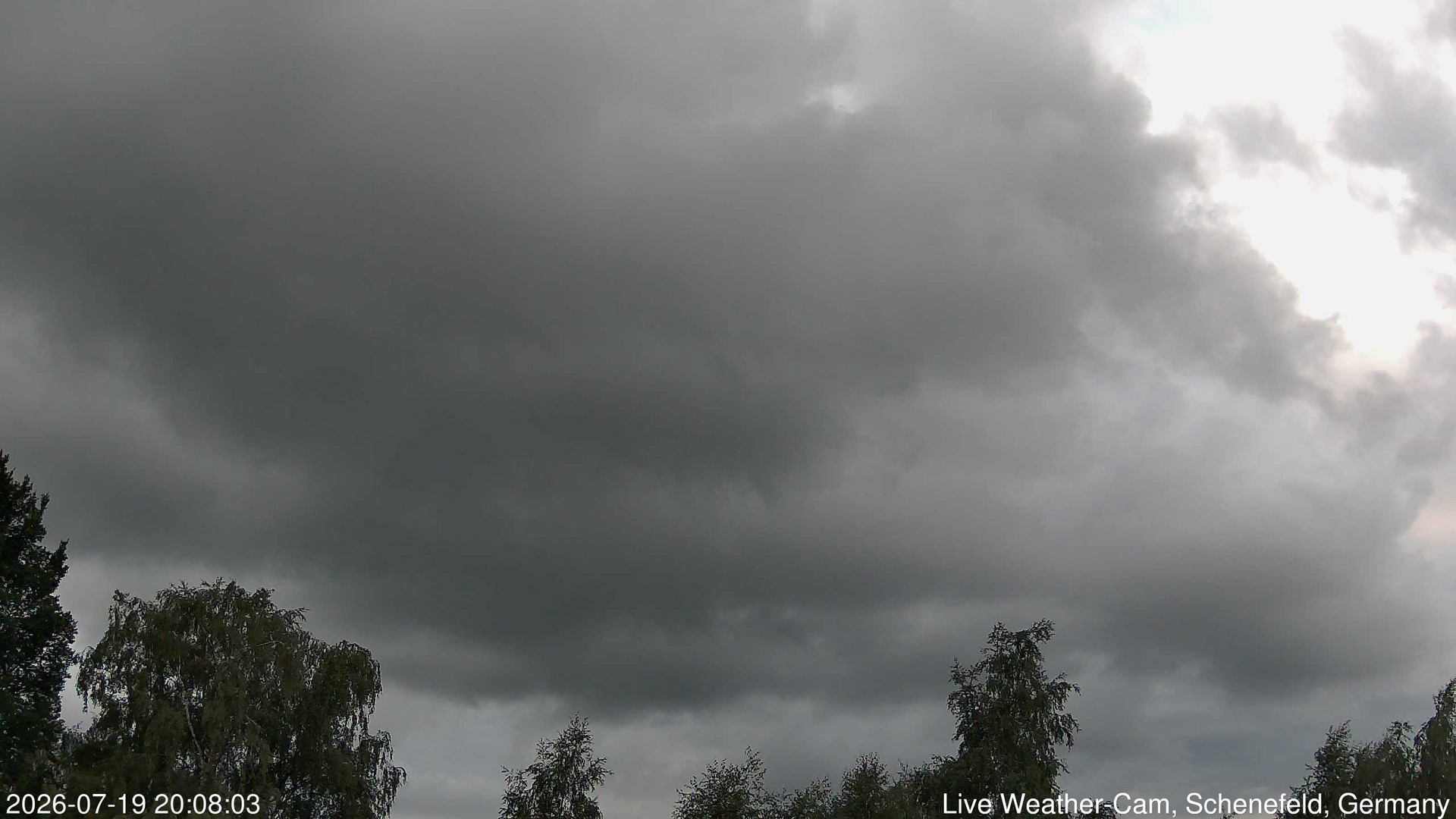 time-lapse frame, 2026-07-19 20:08-22:38 webcam