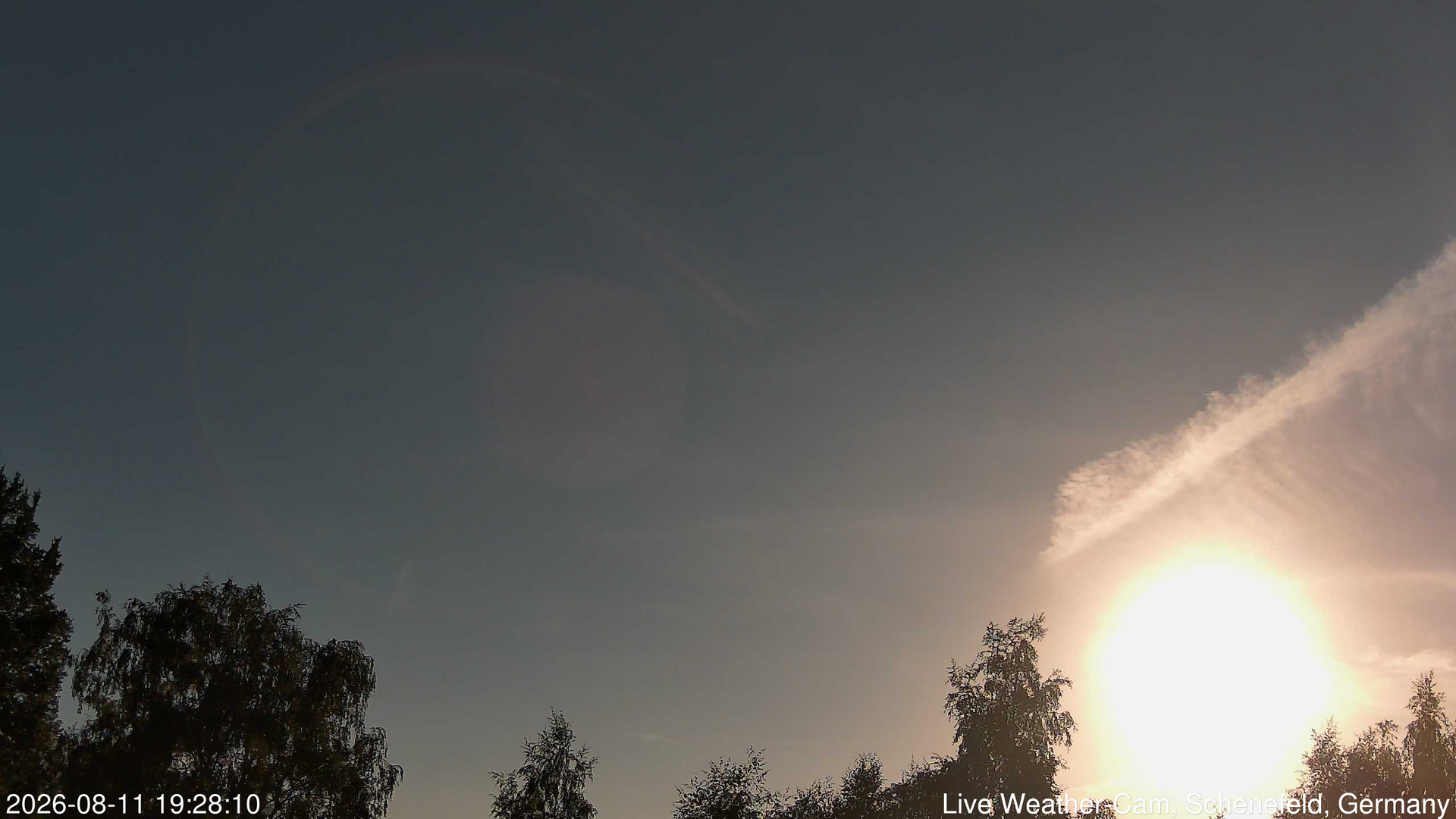 time-lapse frame, 2026-08-11 19:28-21:58 webcam
