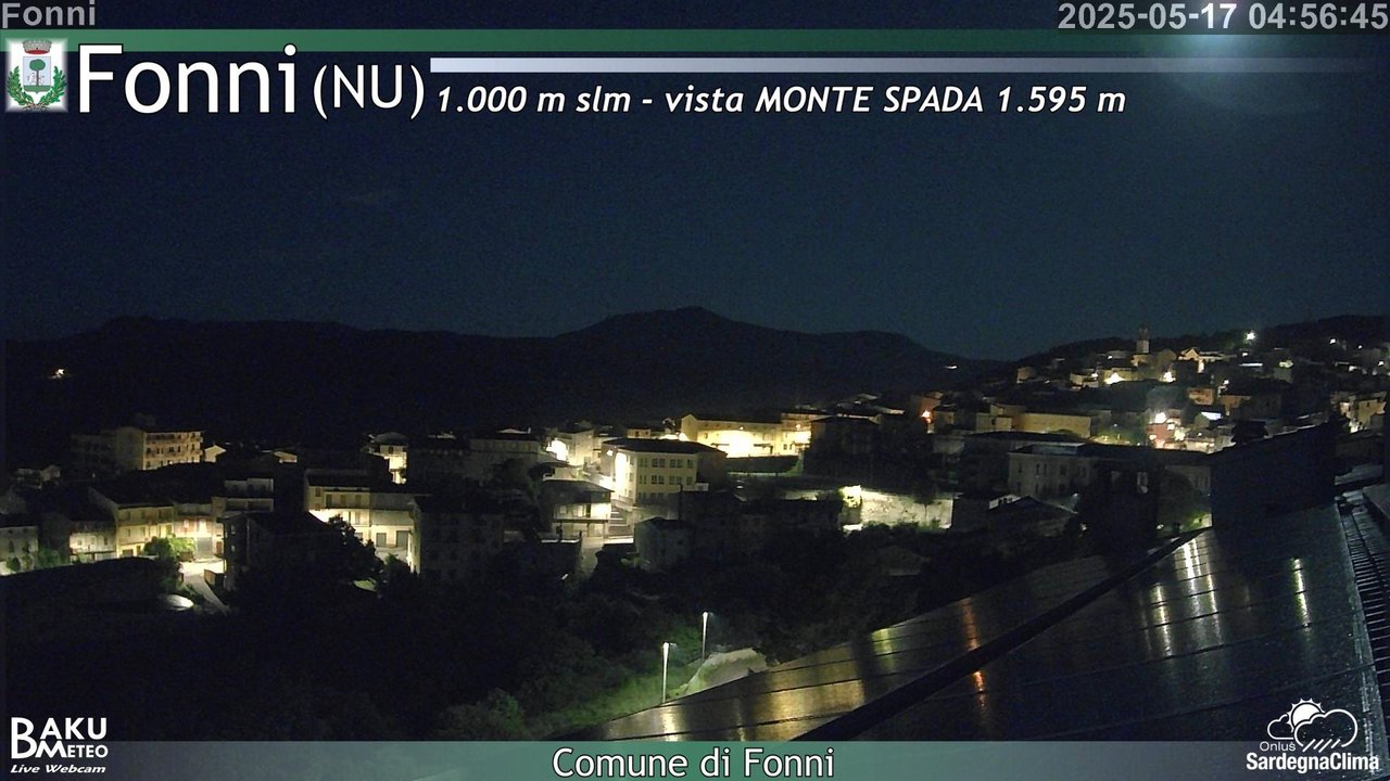 time-lapse frame, Fonni webcam