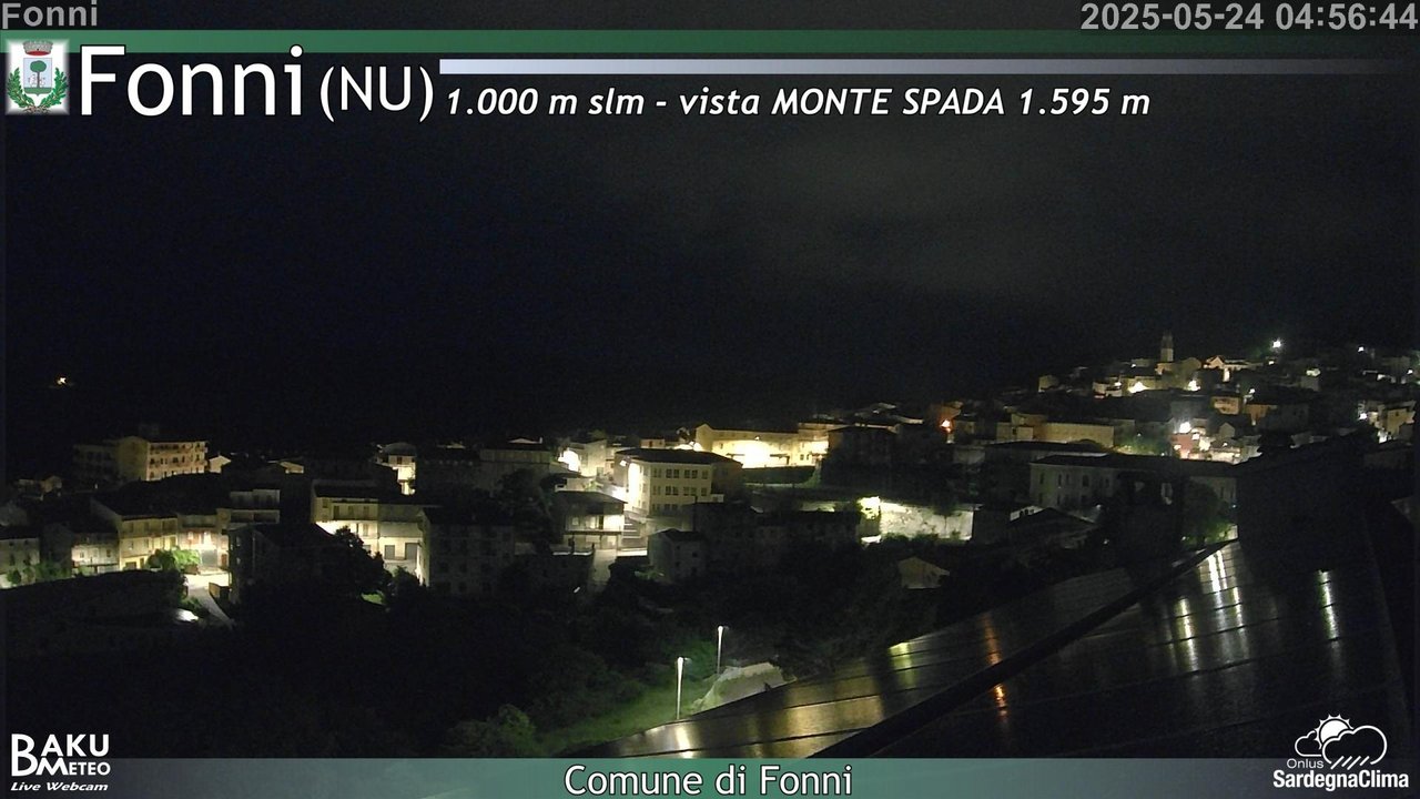 time-lapse frame, Fonni webcam