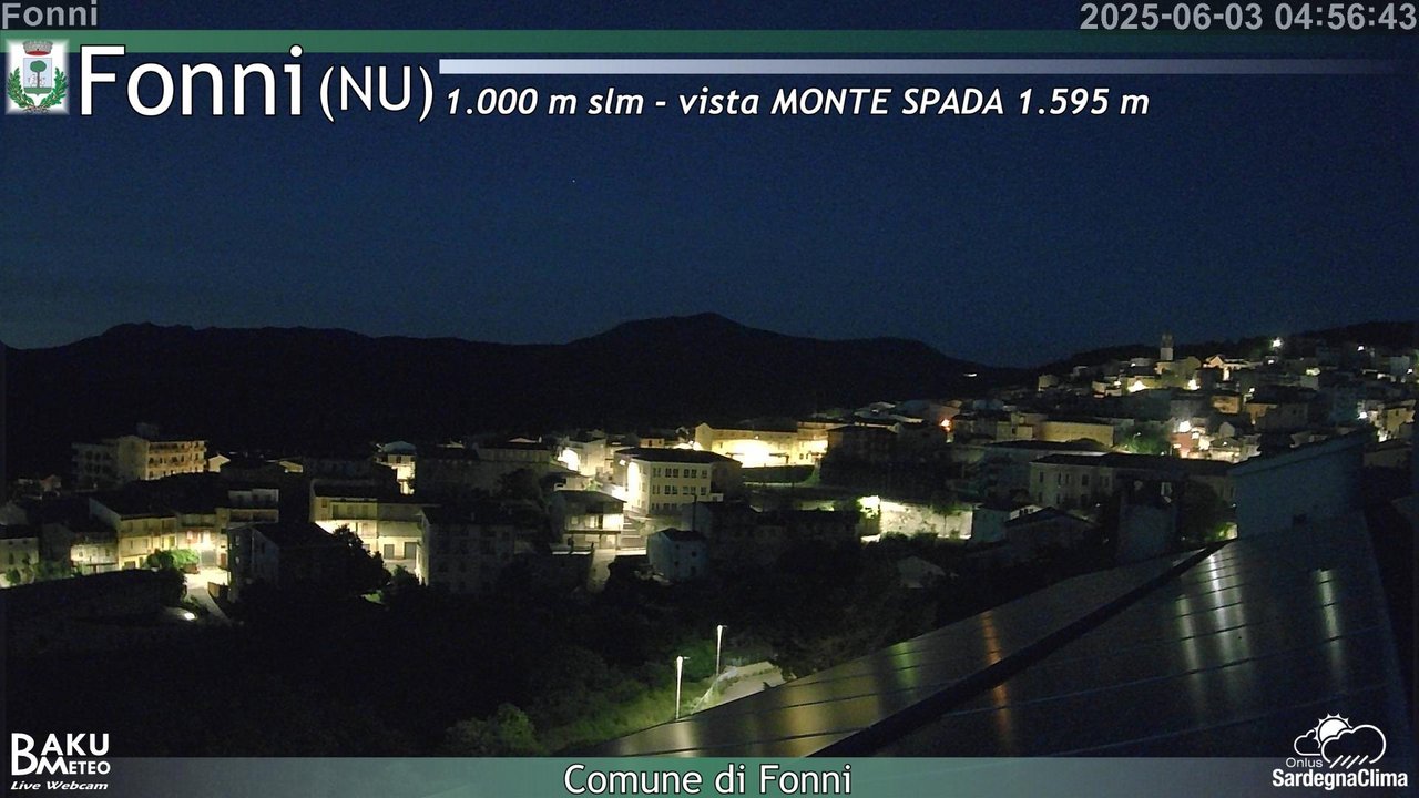 time-lapse frame, Fonni webcam