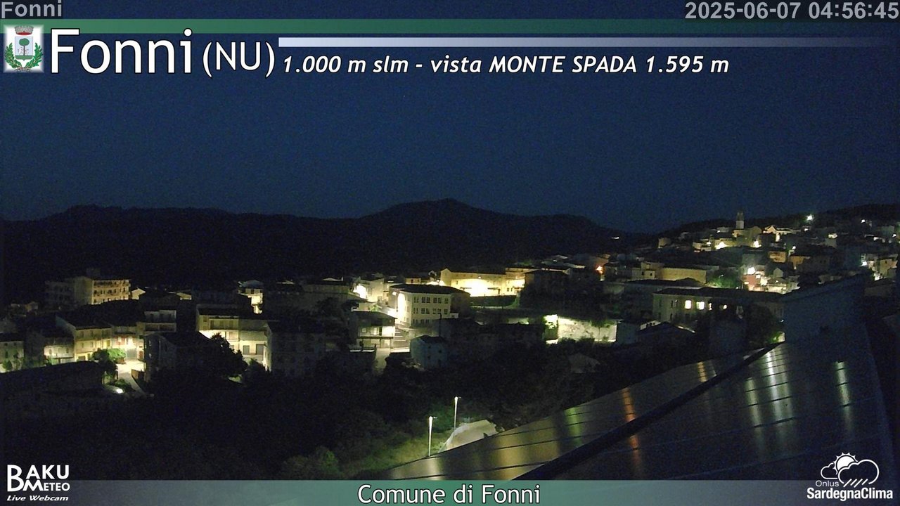 time-lapse frame, Fonni webcam