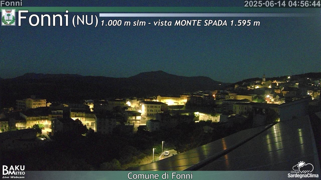 time-lapse frame, Fonni webcam
