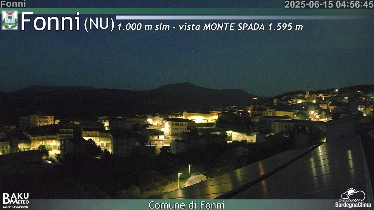 time-lapse frame, Fonni webcam