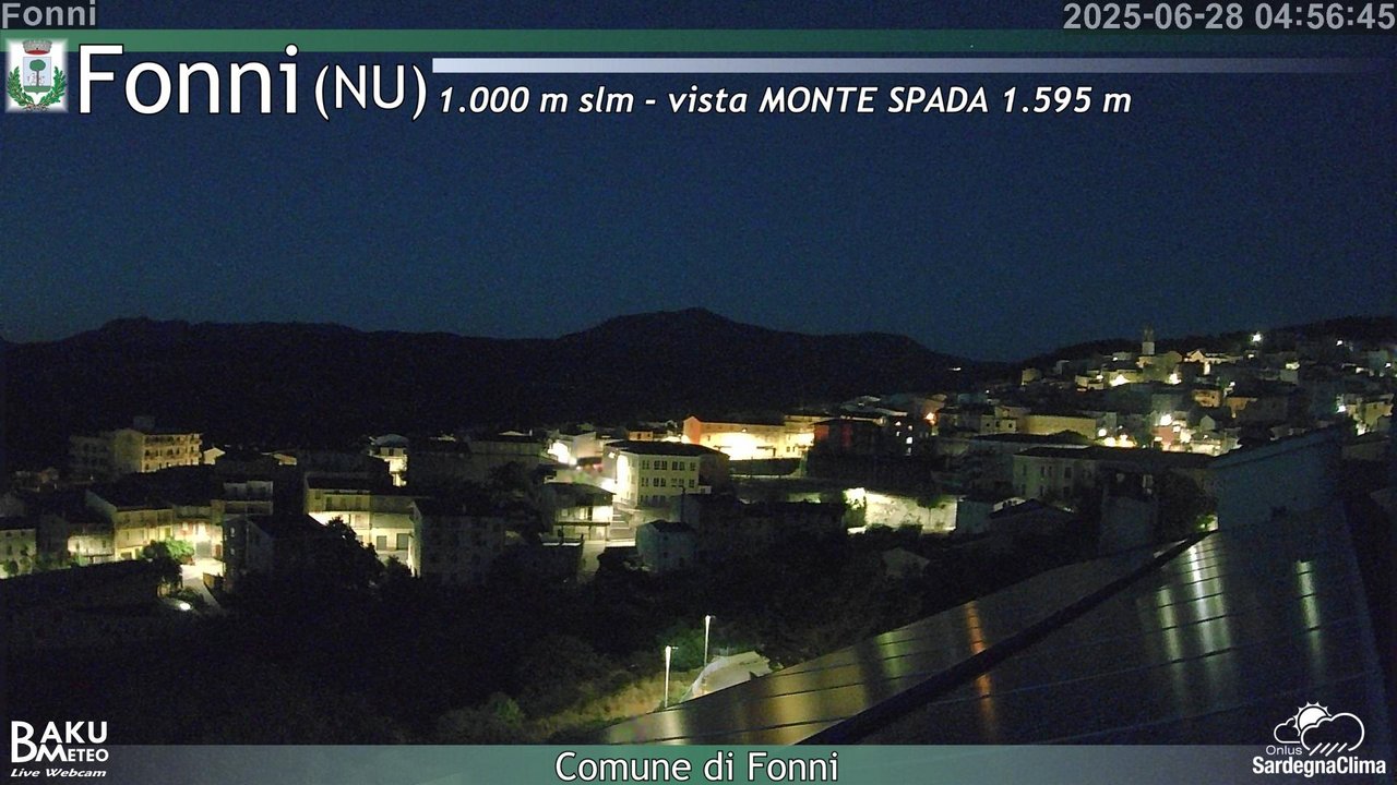 time-lapse frame, Fonni webcam