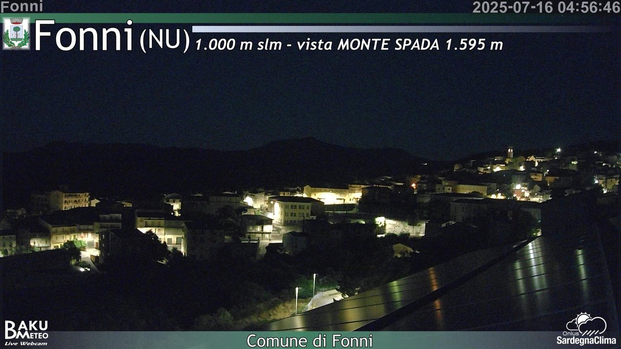 time-lapse frame, Fonni webcam