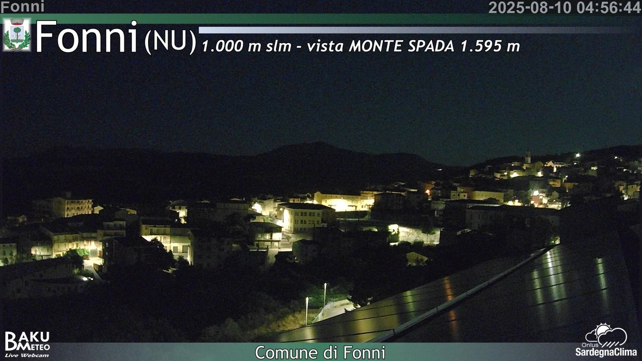 time-lapse frame, Fonni webcam