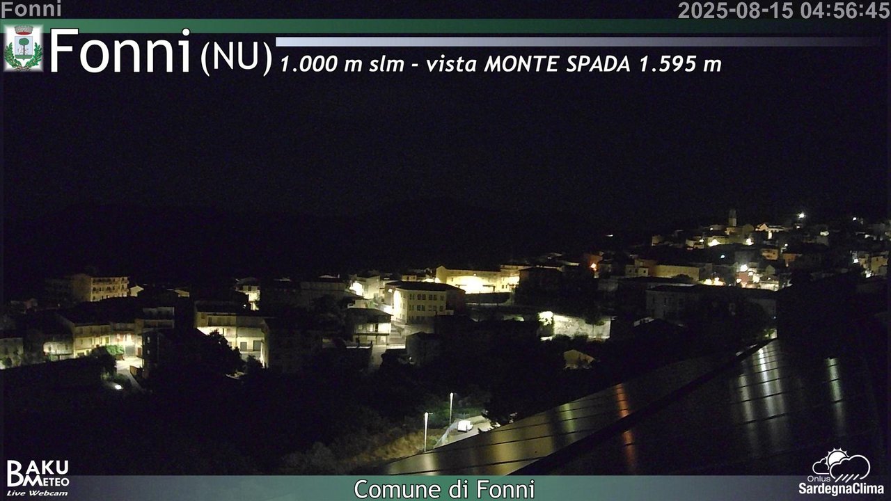 time-lapse frame, Fonni webcam