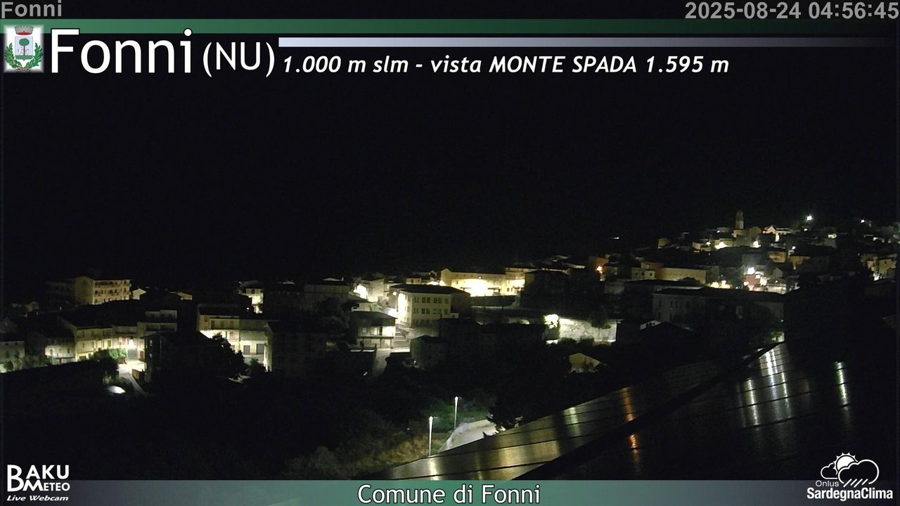 time-lapse frame, Fonni webcam