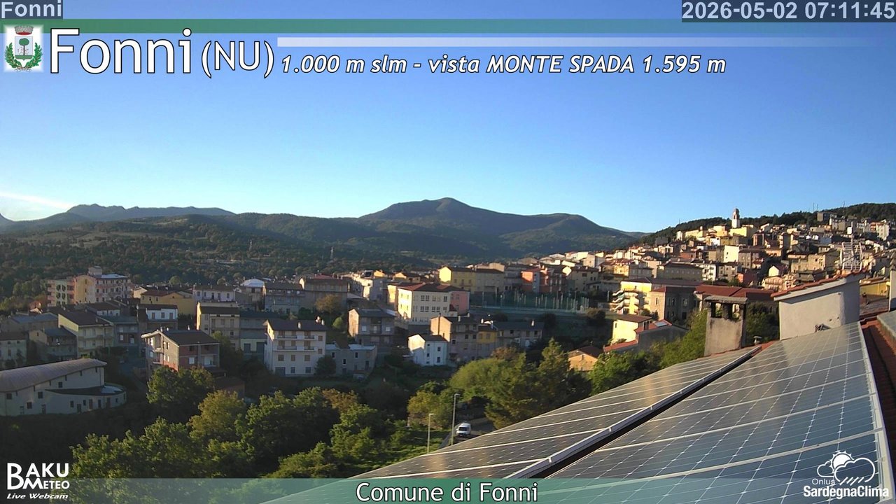 time-lapse frame, Fonni webcam