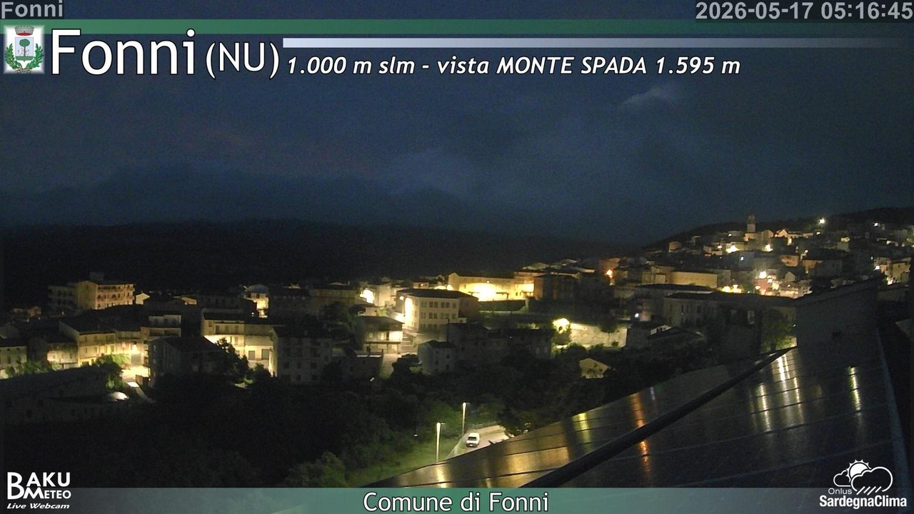 time-lapse frame, Fonni webcam