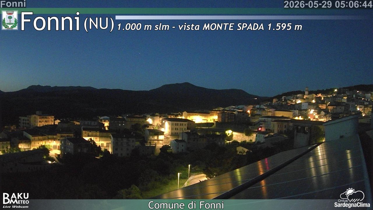 time-lapse frame, Fonni webcam
