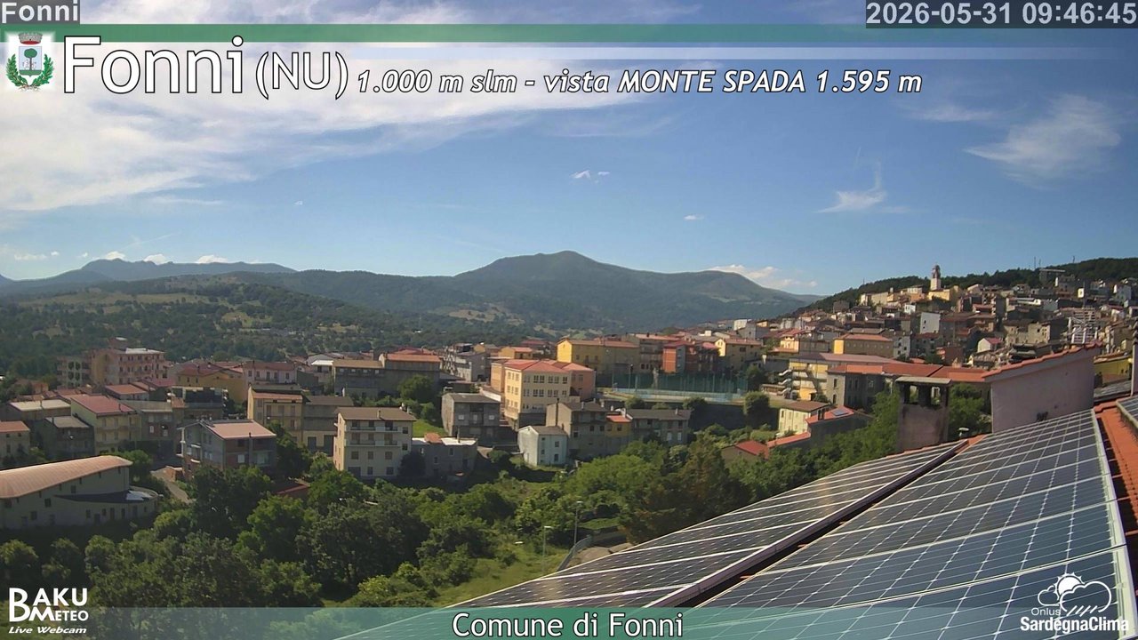 time-lapse frame, Fonni webcam