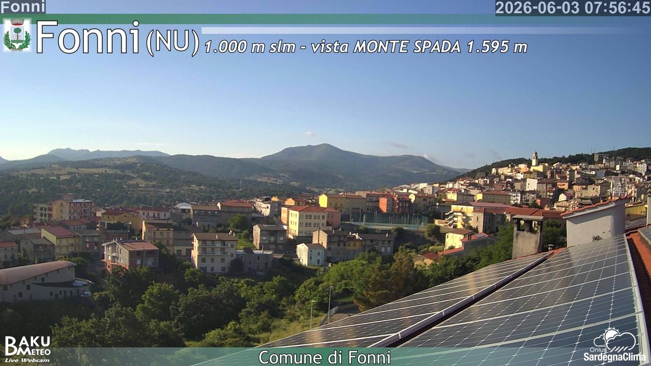 time-lapse frame, Fonni webcam