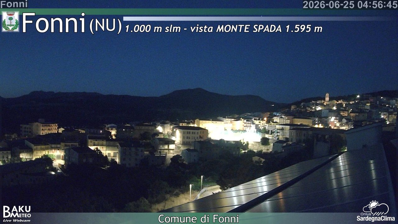 time-lapse frame, Fonni webcam