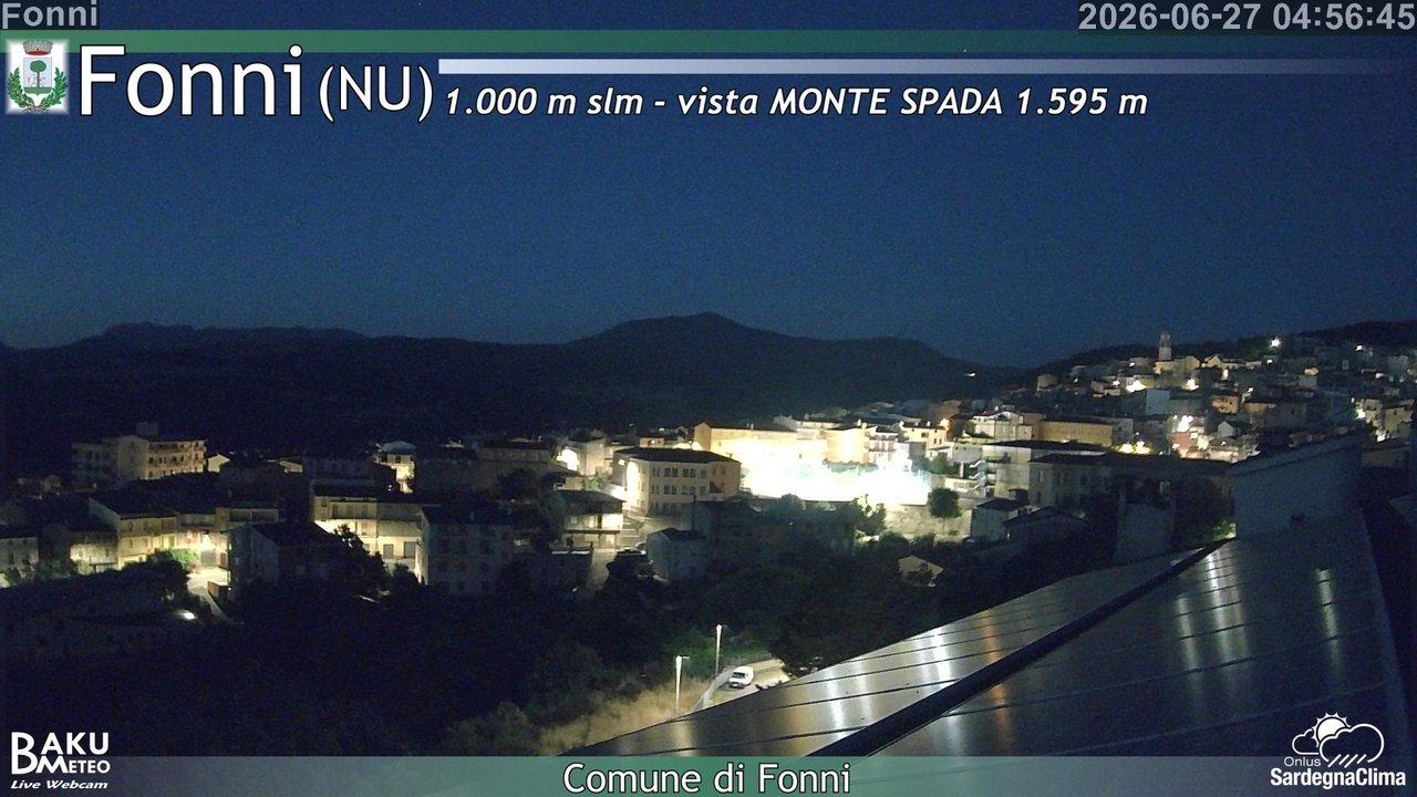 time-lapse frame, Fonni webcam