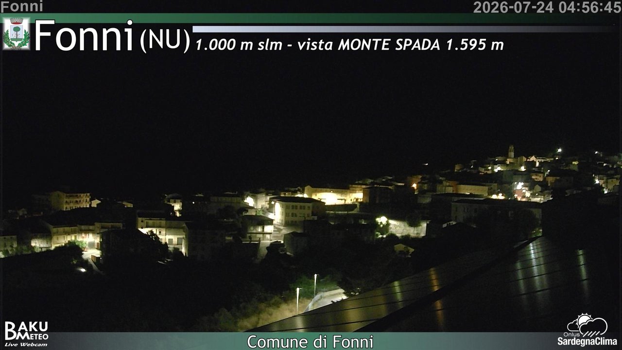 time-lapse frame, Fonni webcam
