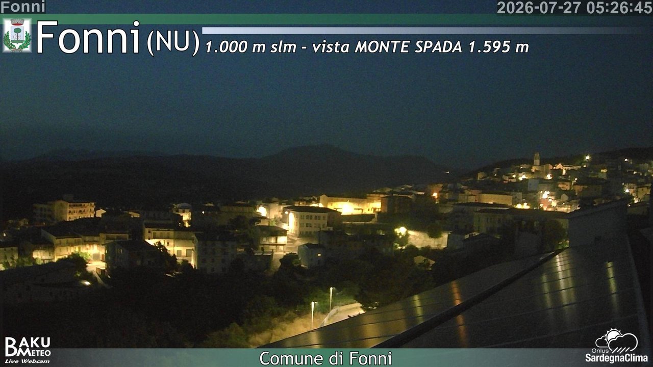 time-lapse frame, Fonni webcam