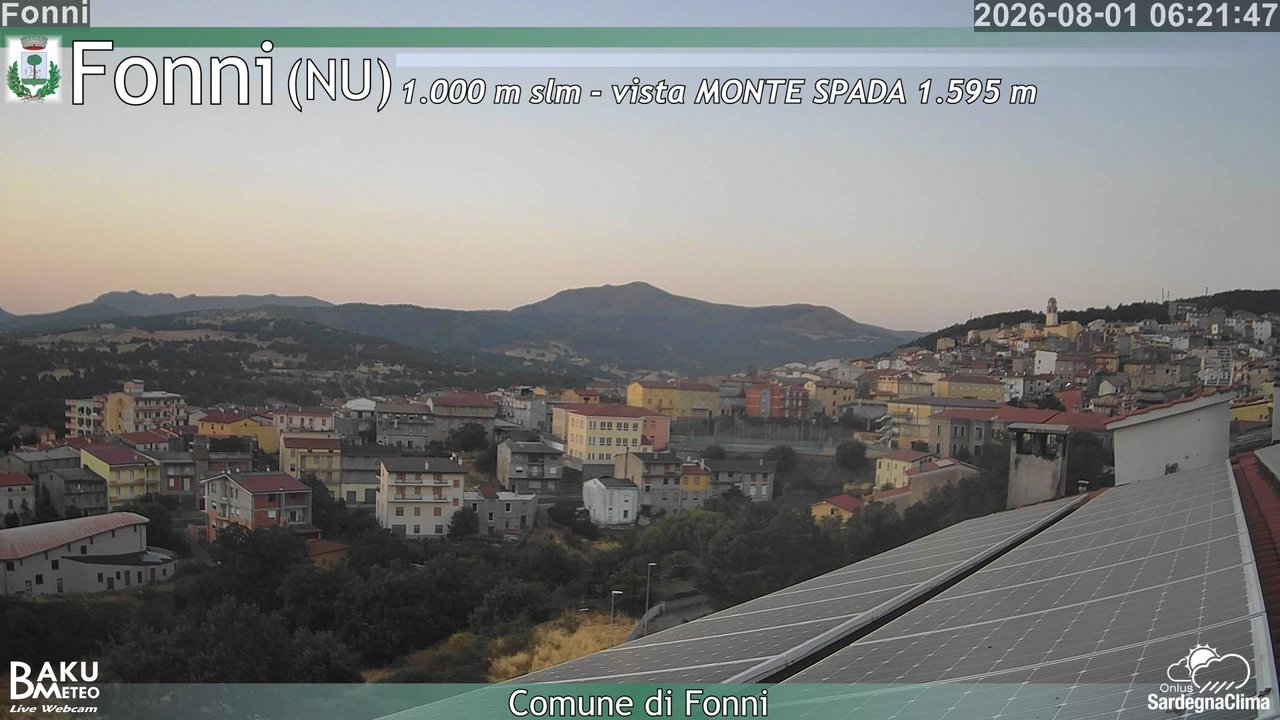 time-lapse frame, Fonni webcam