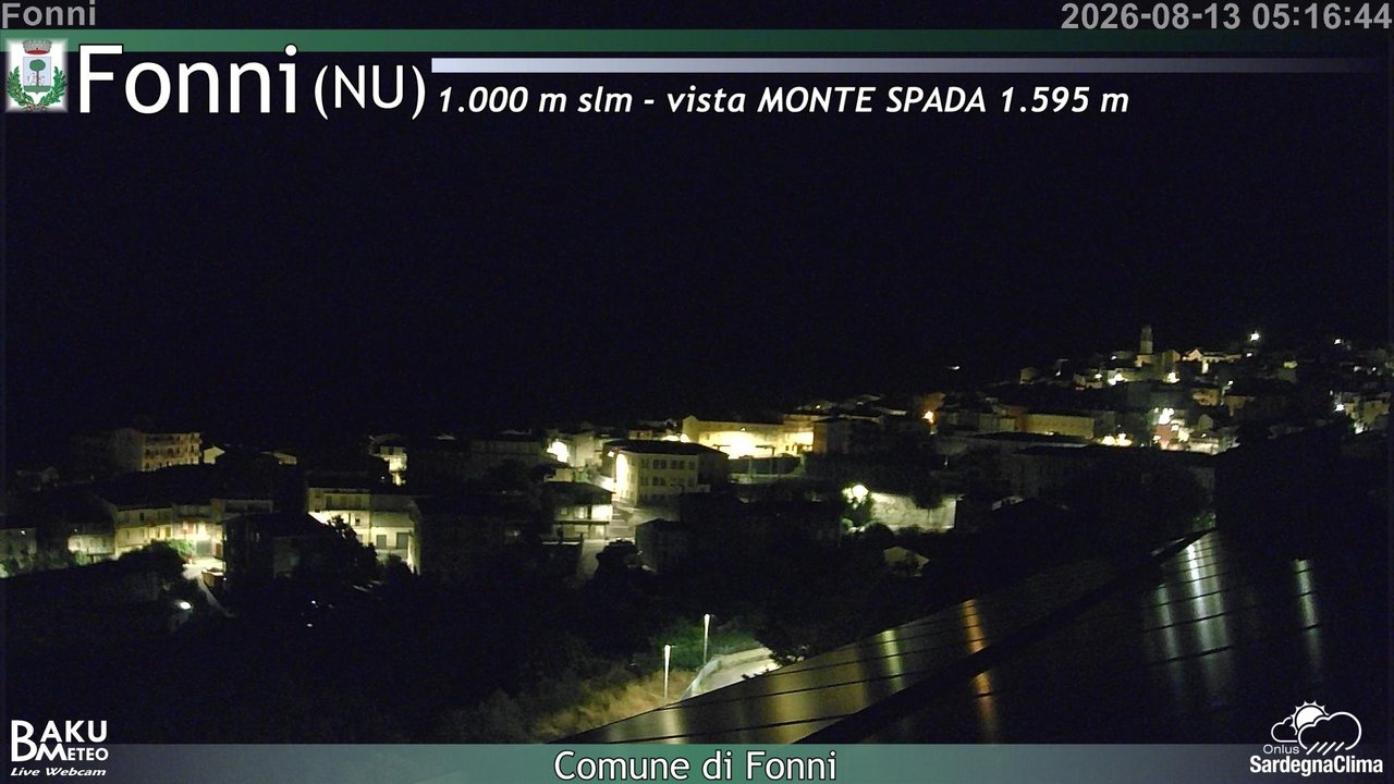 time-lapse frame, Fonni webcam