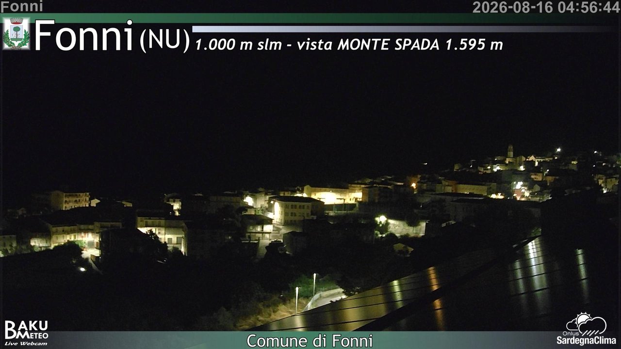 time-lapse frame, Fonni webcam